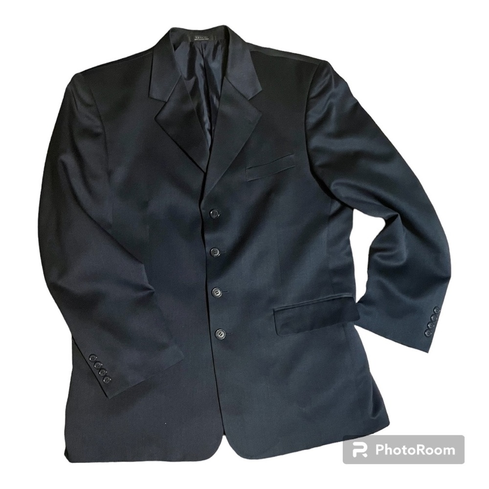 Vanetti navy blue blazer - 42R - very handsome - looks NEW - EUC - nice weight!!